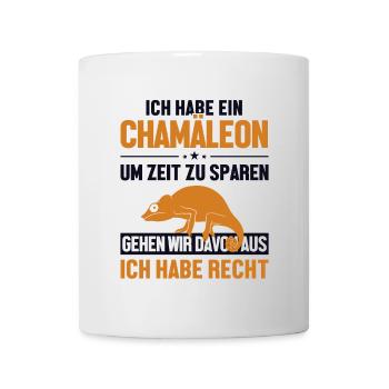Chamäleonbesitzer hat immer Recht Veiled Panther - Mug blanc - blanc - Devant