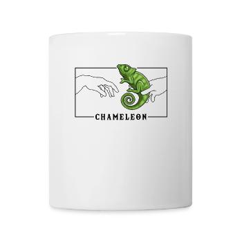 Michelangelo Erschaffung von Adam Chamäleon Panther - Tasse - Weiß - Vorne