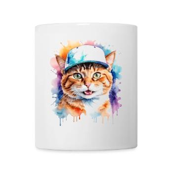 Casquette Snapback Coloré Imprimé Motif D’animal Drôle - Mug blanc - blanc - Devant