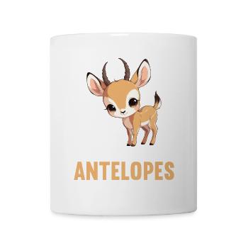 Antilope antilope antilope ouverte - Mug blanc - blanc - Devant