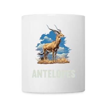 Antilope antilope antilope ouverte - Mug blanc - blanc - Devant