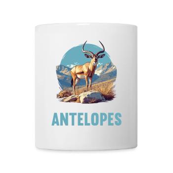 Antilope Antilope ouverte - Mug blanc - blanc - Devant