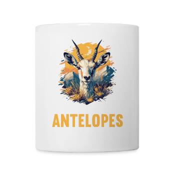 Antilope antilope antilope ouverte - Mug blanc - blanc - Devant