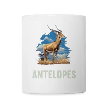 Antilope Antilope ouverte - Mug blanc - blanc - Devant