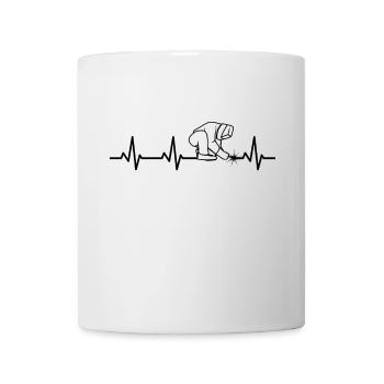 Welder Heart Line - Mug - white - Front