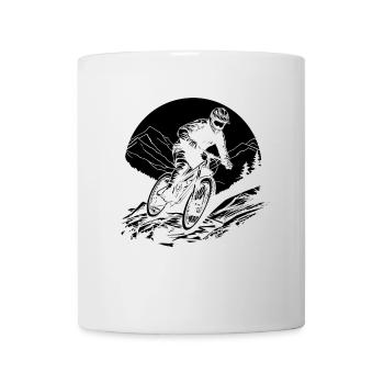 Mountain Biker Graphic - Mug - white - Front