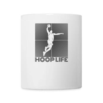 Basketteur basketteur basketteur « HOOP-LIFE » - Mug blanc - blanc - Devant