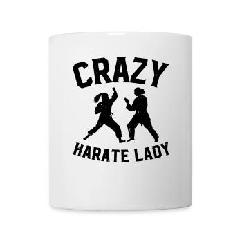 Crazy Karate Lady - Mug - white - Front