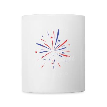 Brings the boom since 1776 retro vintage design - Mug - white - Front