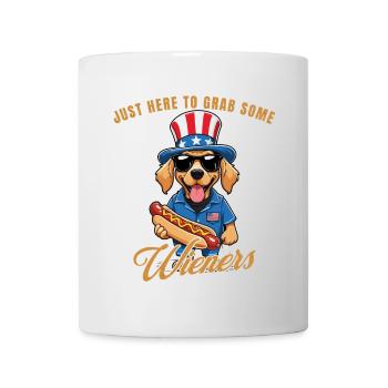 Schnapp Dir Ein Paar Wieners Retro Vintage Design - Tasse - Weiß - Vorne