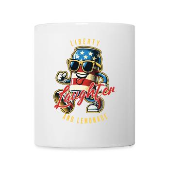 Liberty Laughter Limonade Retro Vintage Design - Tasse - Weiß - Vorne