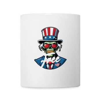 Né libre, imposé jusqu’à sa mort le 4 juillet - Mug blanc - blanc - Devant