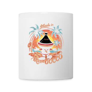 Panneau sur le thème du Maroc Desgeboie - Mug blanc - blanc - Devant