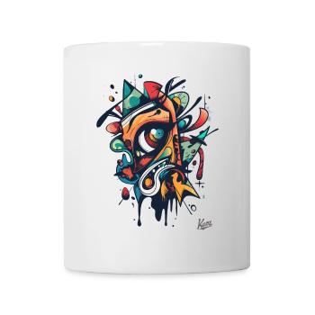 Le regard abstrait de l’art moderne - Mug blanc - blanc - Devant