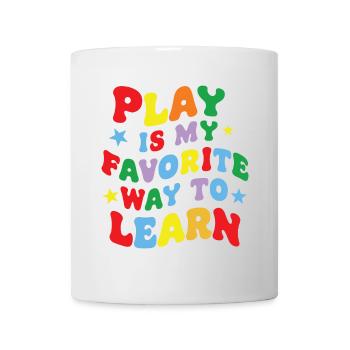 Funny Play is my Favorite Way to Learn Teacher pae - Mug - white - Front