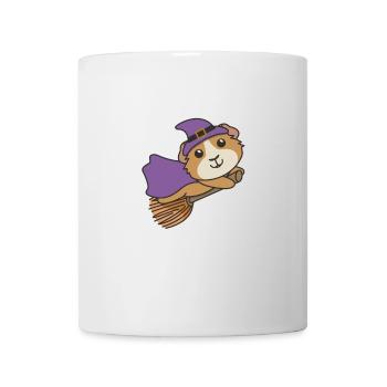 Cochon d’Inde Halloween Sorcière Enfants Sorcières Costume - Mug blanc - blanc - Devant