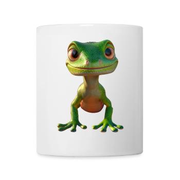Gecko Eidechse Reptil Geckos Echse Leguan Gekko - Tasse - Weiß - Vorne