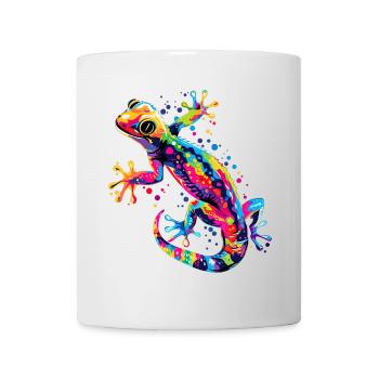 Gecko Eidechse Reptil Geckos Echse Leguan Gekko - Tasse - Weiß - Vorne