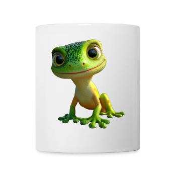 Gecko Eidechse Reptil Geckos Echse Leguan Gekko - Tasse - Weiß - Vorne