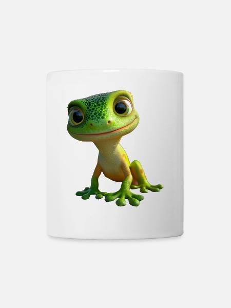 Gecko Eidechse Reptil Geckos Echse Leguan Gekko - Tasse - Weiß