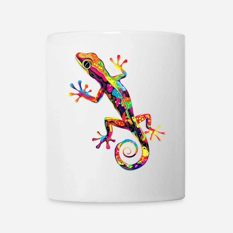 Gecko Eidechse Reptil Geckos Echse Leguan Gekko - Tasse - Weiß