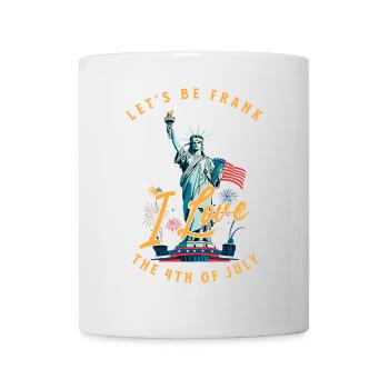 Ich Liebe Die Amerikanische Flagge Der - Tasse - Weiß - Vorne