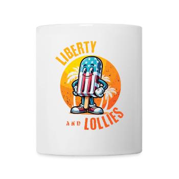 Liberty Et Suces Design Vintage Rétro - Mug blanc - blanc - Devant