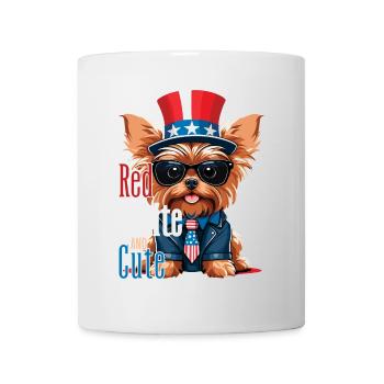 Yorkshire Terrier 4th of July Dog Lover - Mug - white - Front