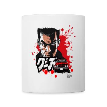 Japanischer Cartoon Kunst, Krimi Noir - Tasse - Weiß - Vorne