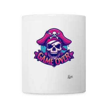 Fin de partie : Crâne de pirate - Mug blanc - blanc - Devant