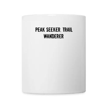 Wandern - Peak Seeker, Trail Wanderer - Tasse - Weiß - Vorne