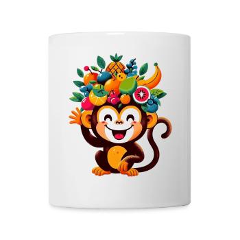 Singe - Mug blanc - blanc - Devant