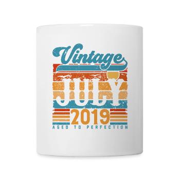 Juli 2019, Juli 2019 Geburtstagsgeschenk. - Tasse - Weiß - Vorne