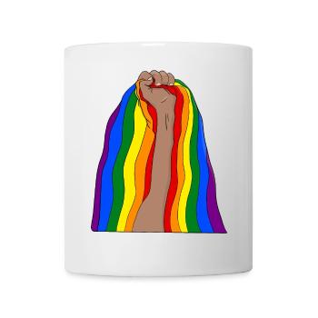 Raise your fist and be proud - Mug - white - Front