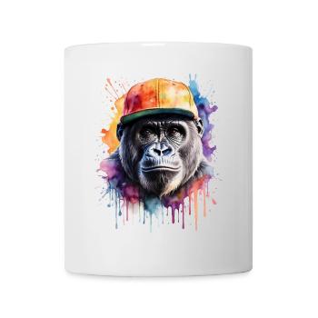 Casquette Gorilla Snapback Monkey Cool Animal Design Print - Mug blanc - blanc - Devant