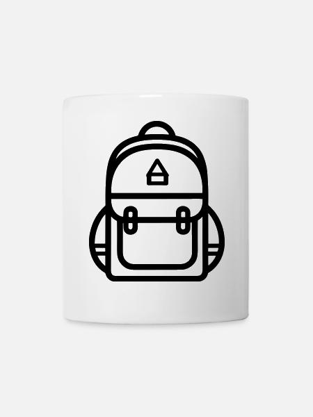 Rucksack - Tasse - Weiß