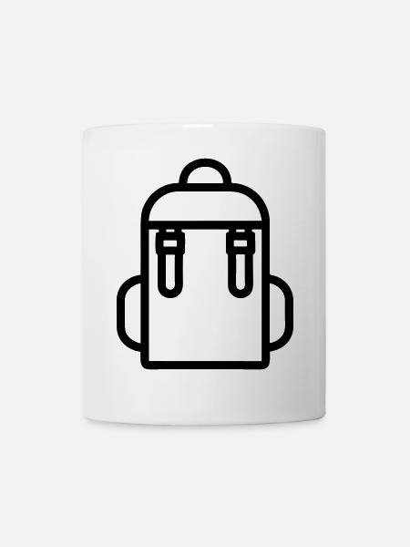 Rucksack - Tasse - Weiß