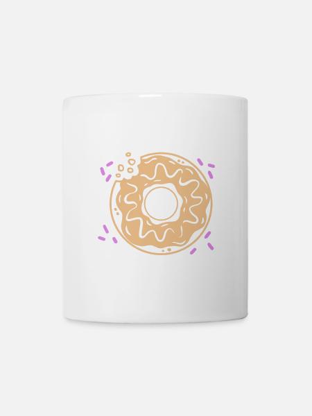 Donut Spruch Feinschmecker - Tasse - Weiß