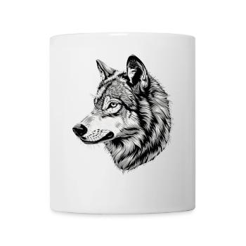 Loup Motif Loups Wolf Pack Gris Wolfhound Wolf - Mug blanc - blanc - Devant