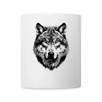 Loup Motif Loups Wolf Pack Gris Wolfhound Wolf - Mug blanc - blanc - Devant