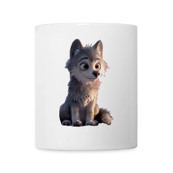 Loup Motif Loups Loup Meute Wolfhound Loup Mignon Loup - Mug blanc - blanc - Devant
