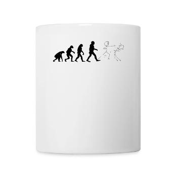 Funny Karate Evolution Funny Karate stick figure - Tasse - Weiß - Vorne