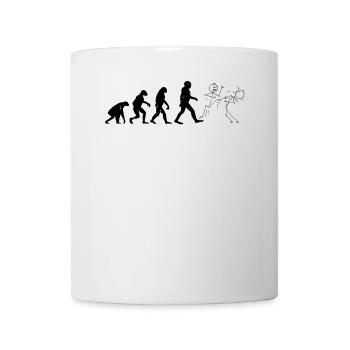 Funny Karate stick figure Funny Karate Evolution - Tasse - Weiß - Vorne