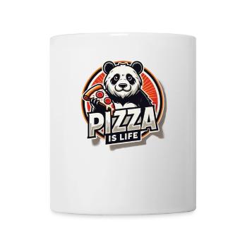 Pizza Is Life Panda - Tasse - Weiß - Vorne