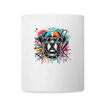 Faites passer le style au niveau supérieur avec notre Cool Dog - Mug blanc - blanc - Devant