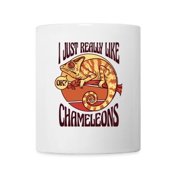 Juste comme Chameleons Voiled Panther Lover - Mug blanc - blanc - Devant