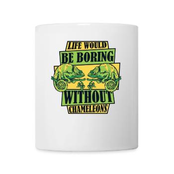 La vie serait ennuyeuse sans Chameleons Panther - Mug blanc - blanc - Devant
