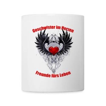 Heart and Wings Tattoo Design - Mug - white - Front