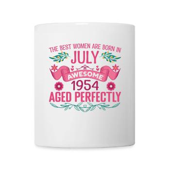 Juli 1954 Geburtstagsfrau Juli 1954 - Tasse - Weiß - Vorne