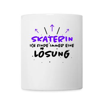 Skaterin Spruch Skating Lustiges Skaterin Geschenk - Tasse - Weiß - Vorne